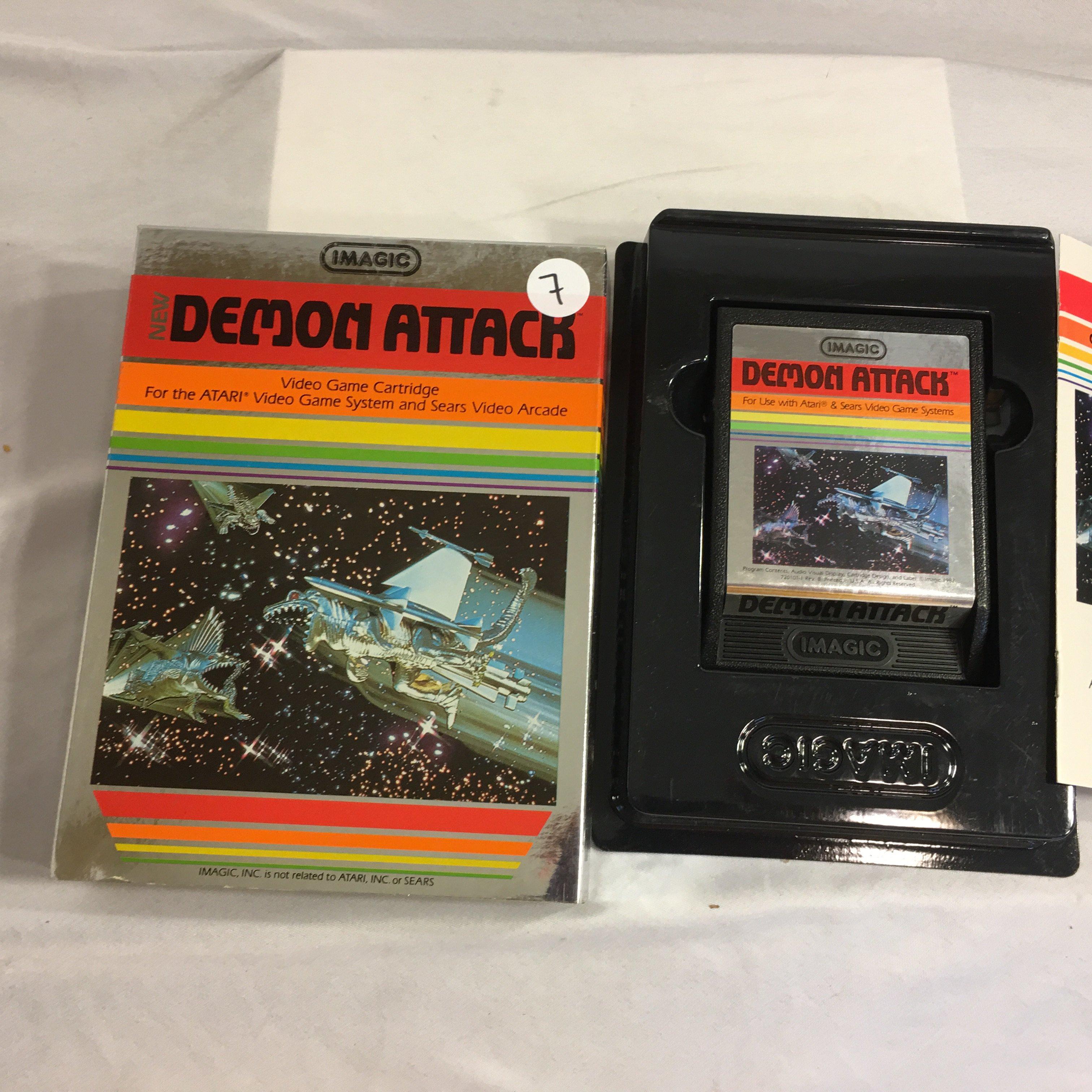 Collector Vintage 1982 Imagic  Demon Attack Video Game Cartridge For Atari