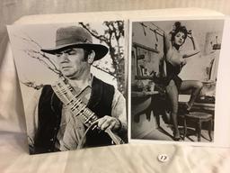 Lot of 2 Pieces Collector Vintage Black & White 8x10" Assorted Pictures - See Pictures