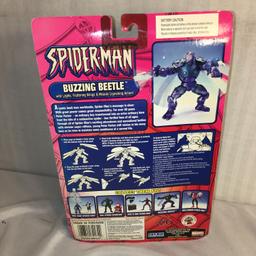 Collector Marvel Spider-man Buzzing Beetle Action Figure Size: 8-9"Tall Box Has Damage