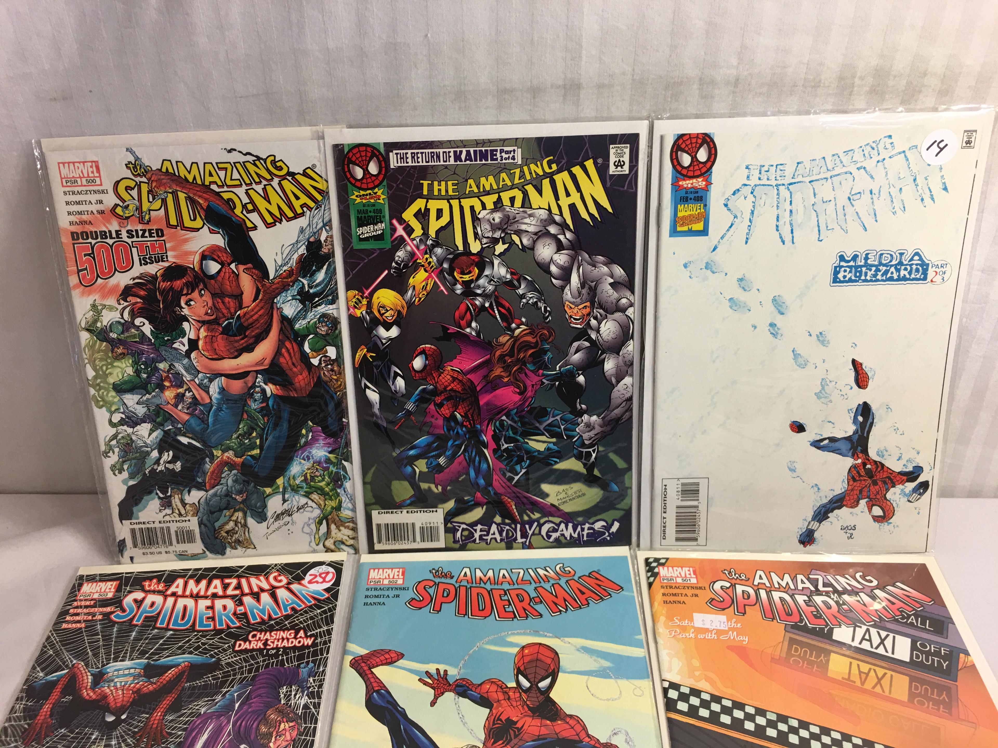 Lot of 6 Pcs Collector  Marvel Comics Amazing Spider-man No.408.409.500.501.502.503.