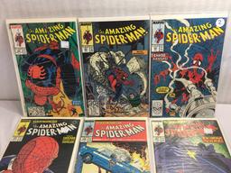 Lot of 6 Pcs Collector Vintage Marvel Comics Amazing Spider-man No.302.303.304.305.306.307.