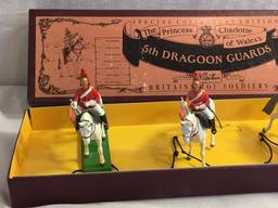 Collector Britains Royal Scots Grey Hand Painted Metal Model Figures Box: 4"x15.5"