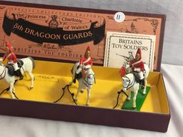 Collector Britains Royal Scots Grey Hand Painted Metal Model Figures Box: 4"x15.5"