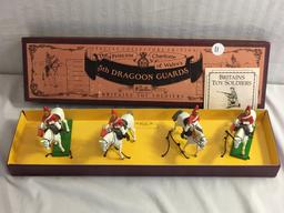 Collector Britains Royal Scots Grey Hand Painted Metal Model Figures Box: 4"x15.5"