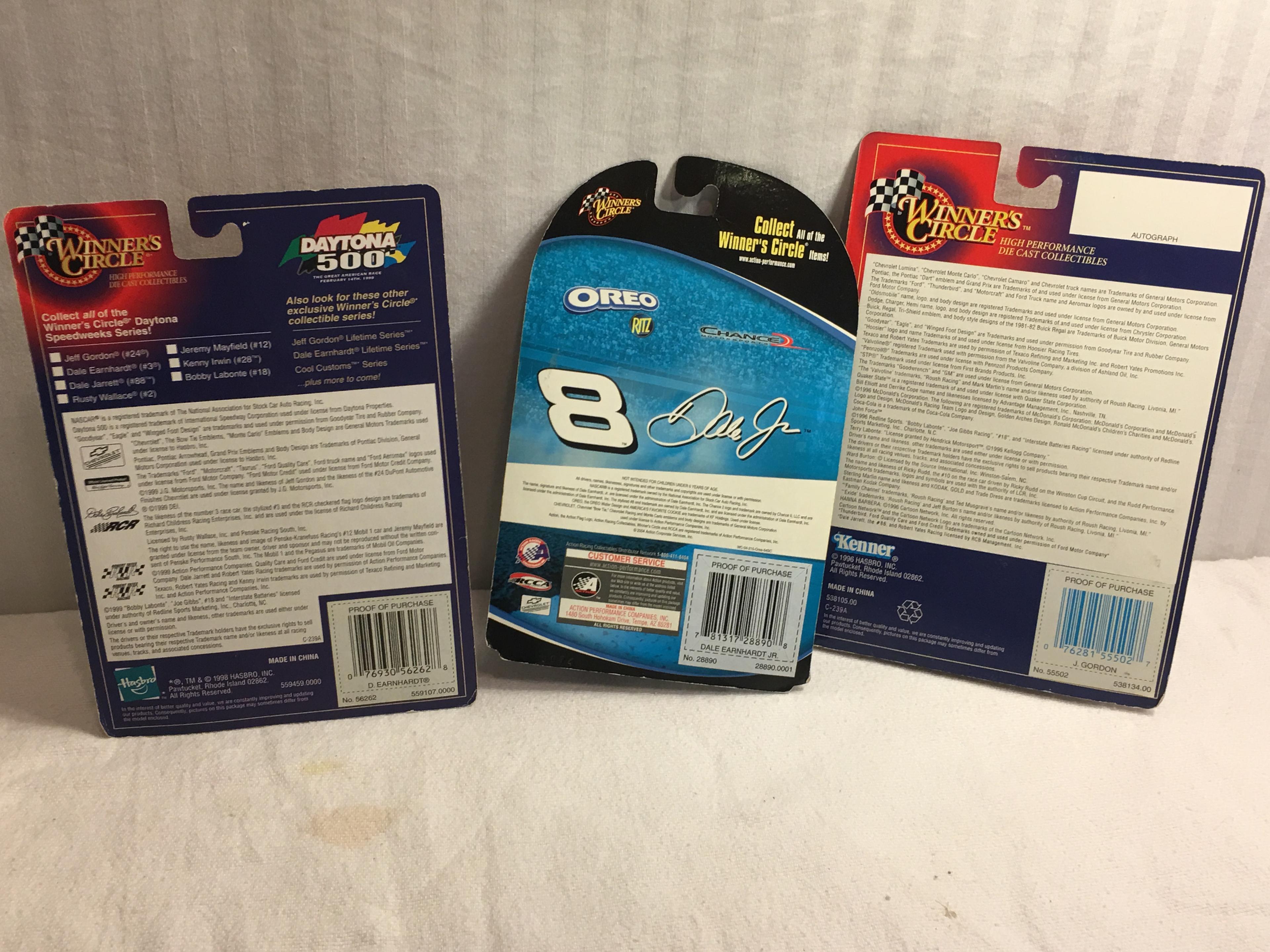 Lot of 3 NIP Collector Winners Circle Assorted Die Cast Cars 1:64 Scale