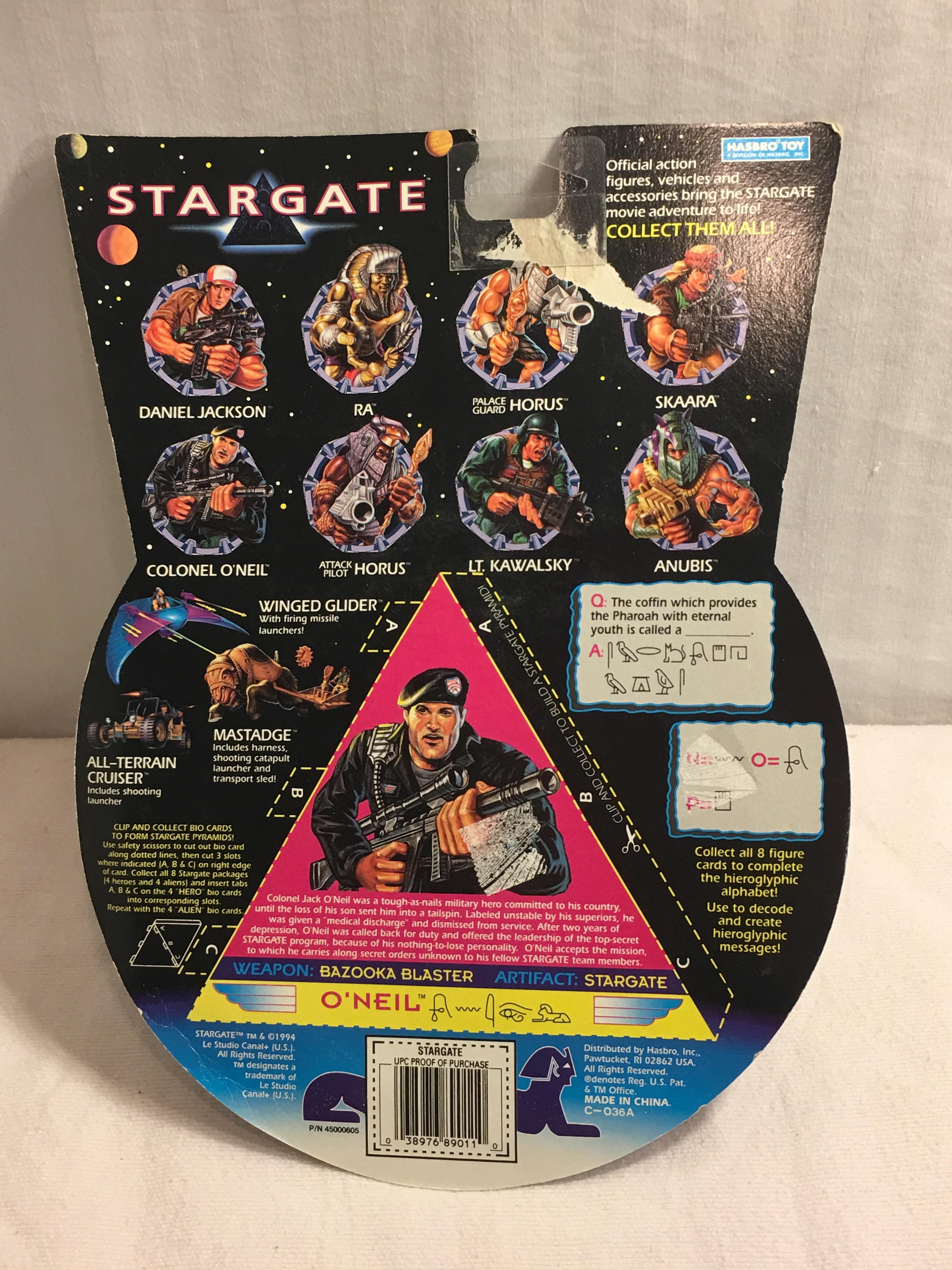 NIP Collector Hasbro 1994 Stargate Col. O'neil Team Leader Action Figure