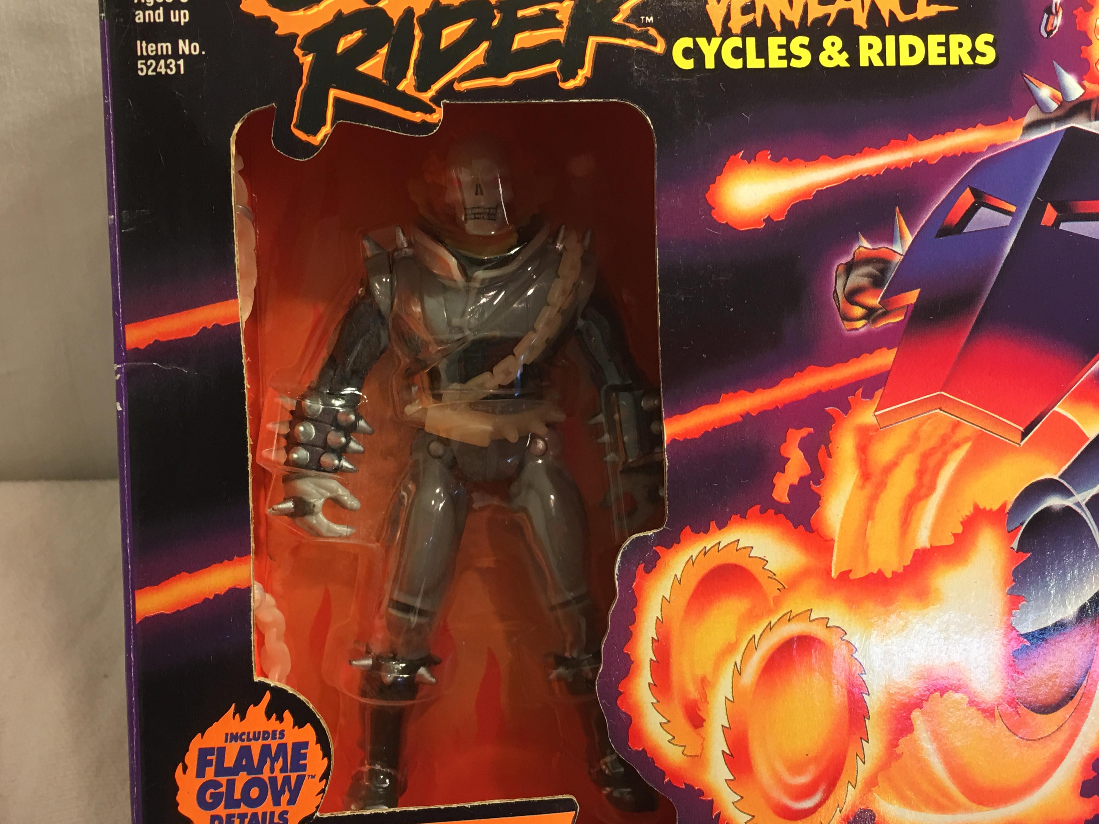 Collector Toy Biz Marvel Comics Ghost Rider Action Figure Box:  10.5"x7.5"