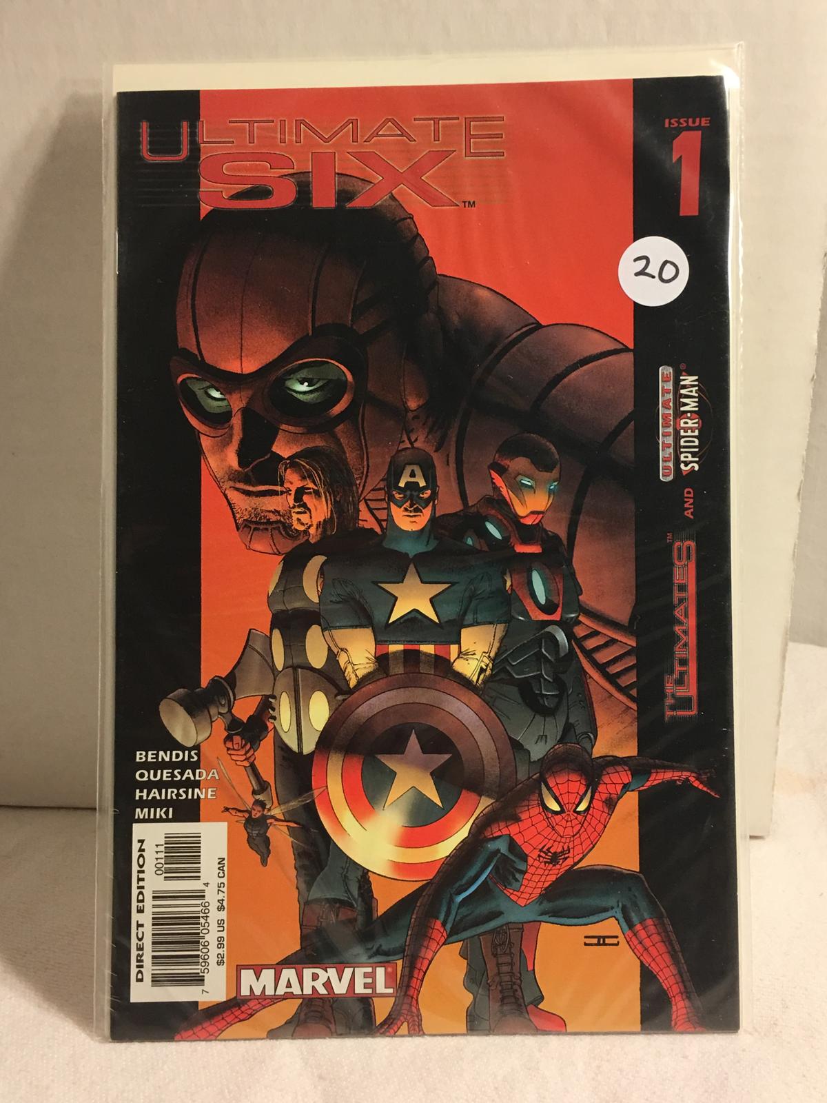 Collector Marvel Comics Ultimate Six Spider-ma Comic Book Issue #1 Comic Book