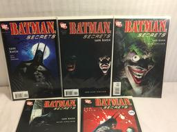Lot of 5 Pcs Collector DC, Comics Batman Secrets Comic Books No.1.2.3.4.5. Of 5