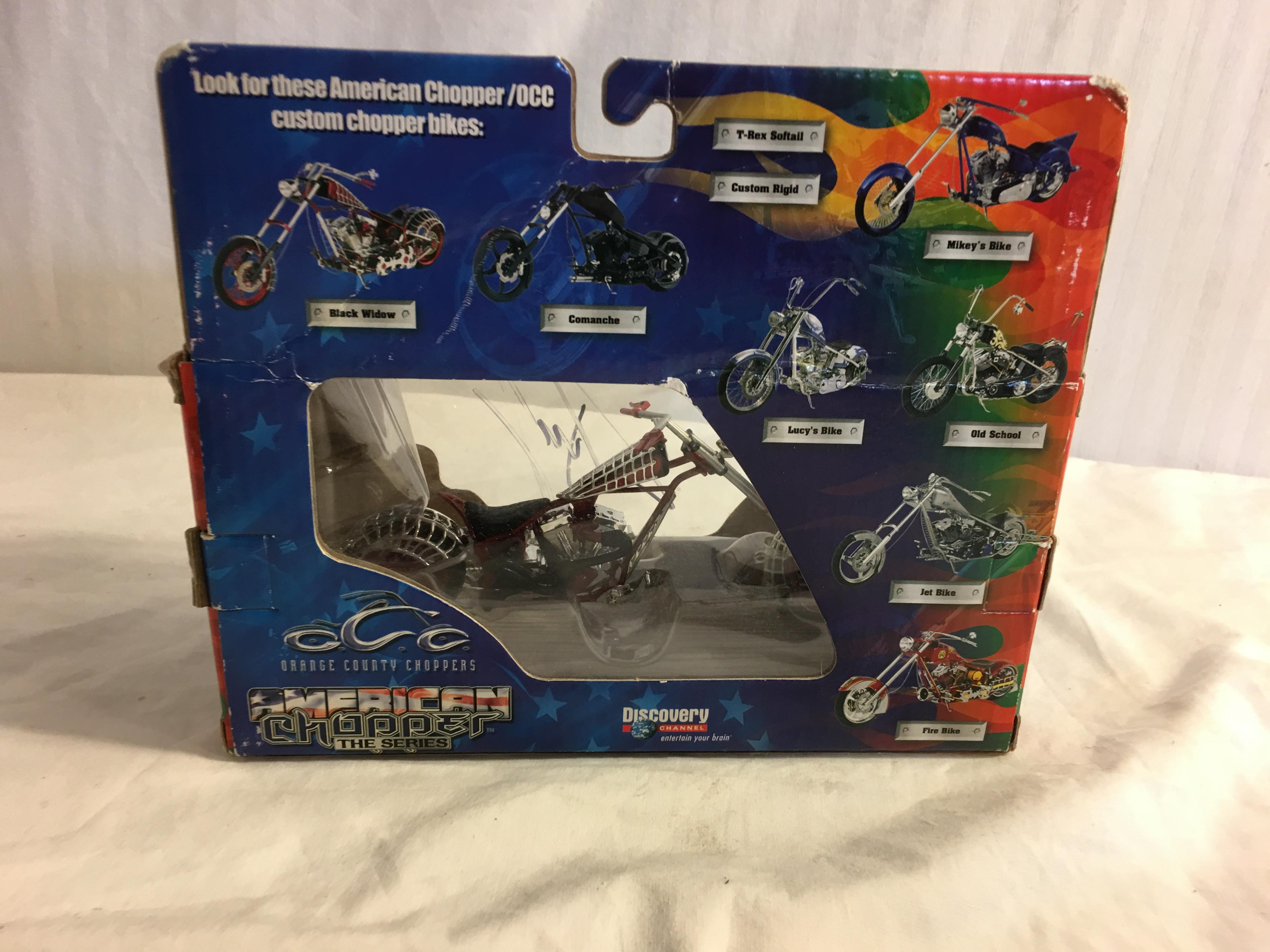 Collector Die Cast American Chopper The Series Signed Black Widow Motor Cycle