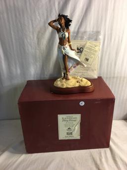 Collector Thomas Blackshear's Ebony Visions "Summer" 2000 members Edt. Figurine On Wood Base