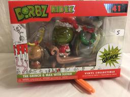 NIB DORBZ RIDEZ Funko The Grinch Dr. Seuss The Grinch & Max With Sleigh Vinyl Figure 6.5x8.5"