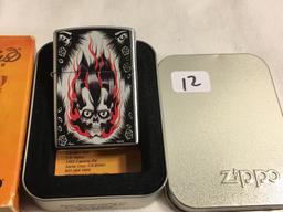 Collector L Zippo 05  Bradford Made in USA Stainless Steel Pocket Lighter Size:2.1/4"tall