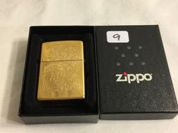 Collector H Zippo XI Bradford Made in USA Camel Gold Color Tone Pocket Lighter 2.1/4"Tall