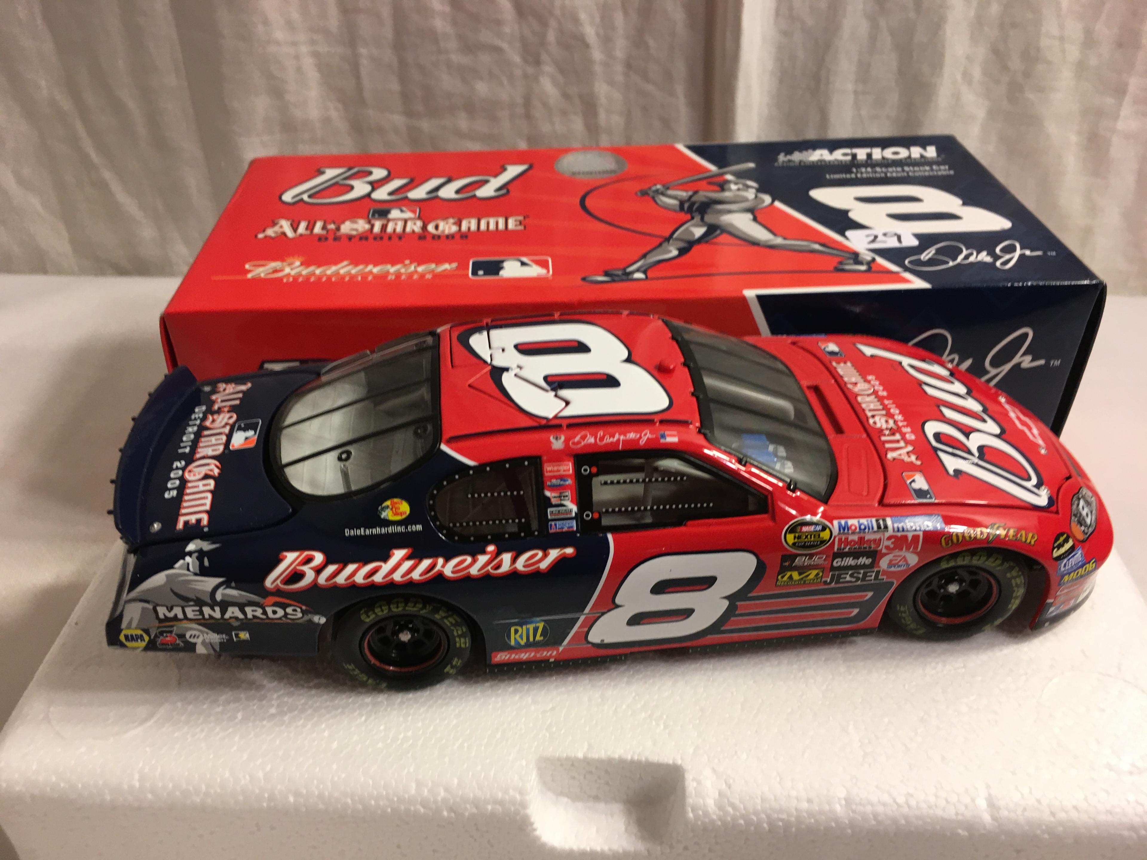 Action 2005 MC Chrome Earnhardt Jr. #8 Budweiser/MLB All-Star Game 1:24 Scale Stock Car #110459