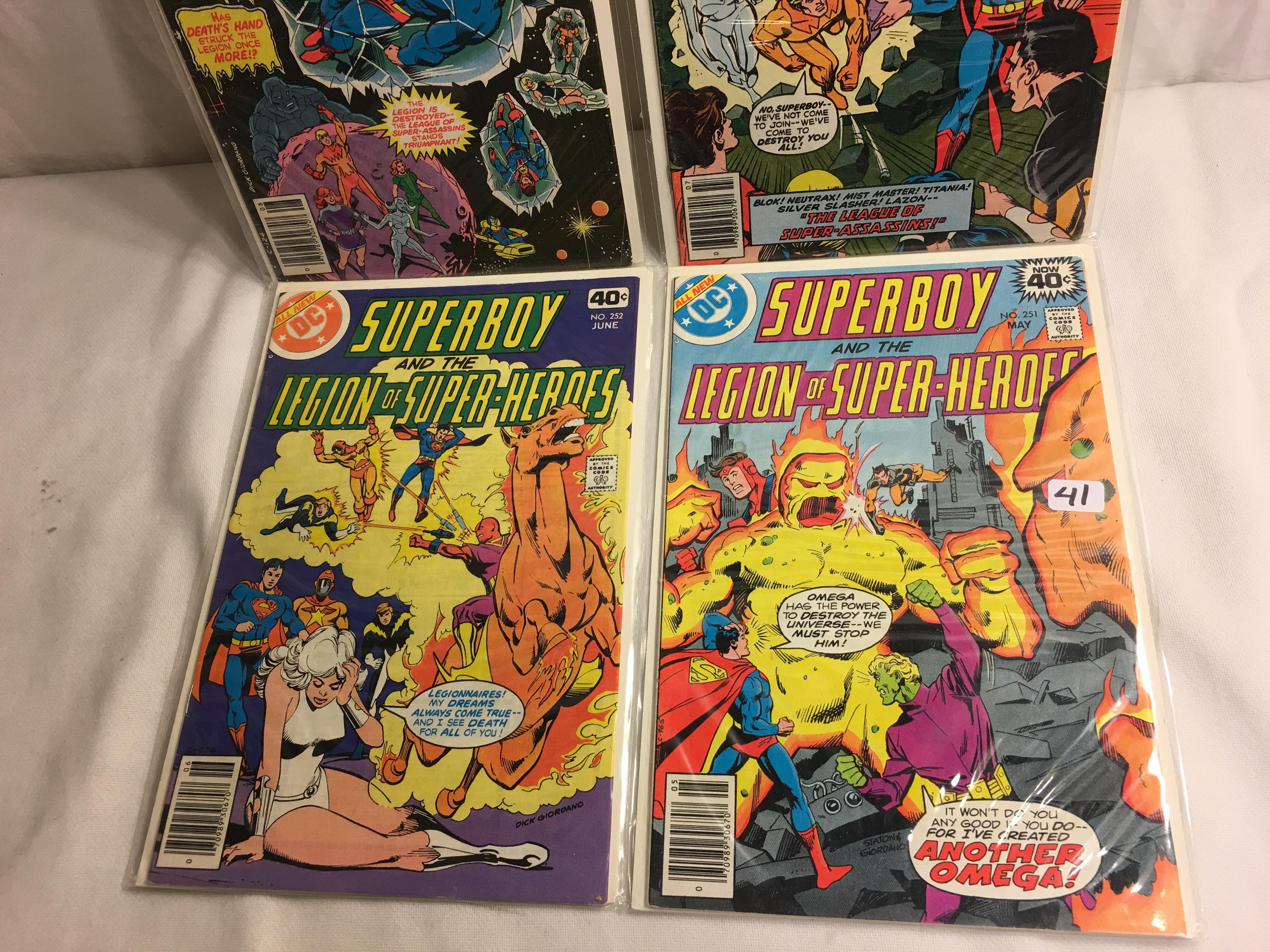Lot of 4 Pcs. Vintage DC, Superboy and the Legions Of Super-Heroes No.251.252.253.254.