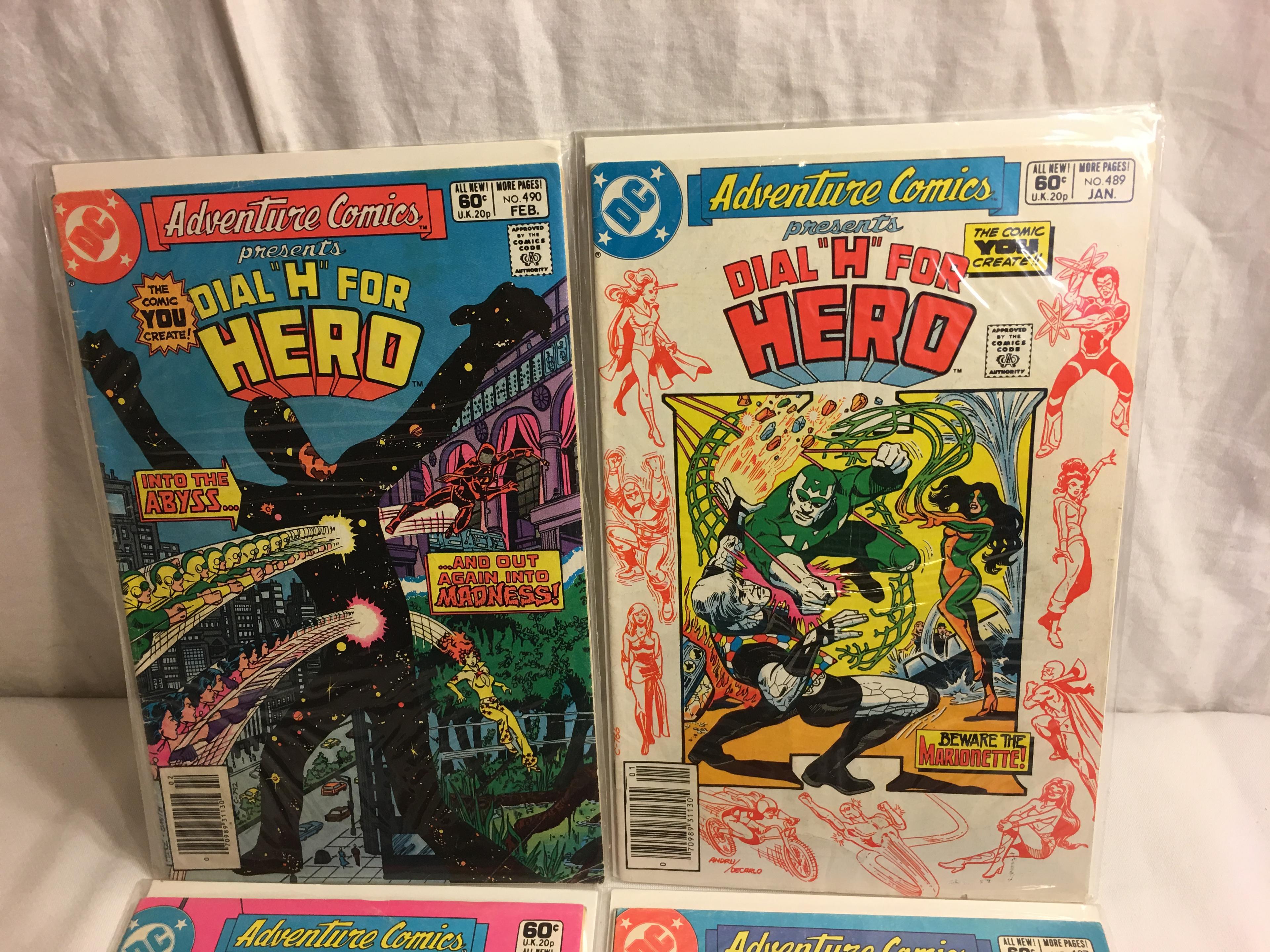 Lot of 4 Pcs. Vinatge DC Adventure Comics Presents Dial "H" For Hero No.487.488.489.490