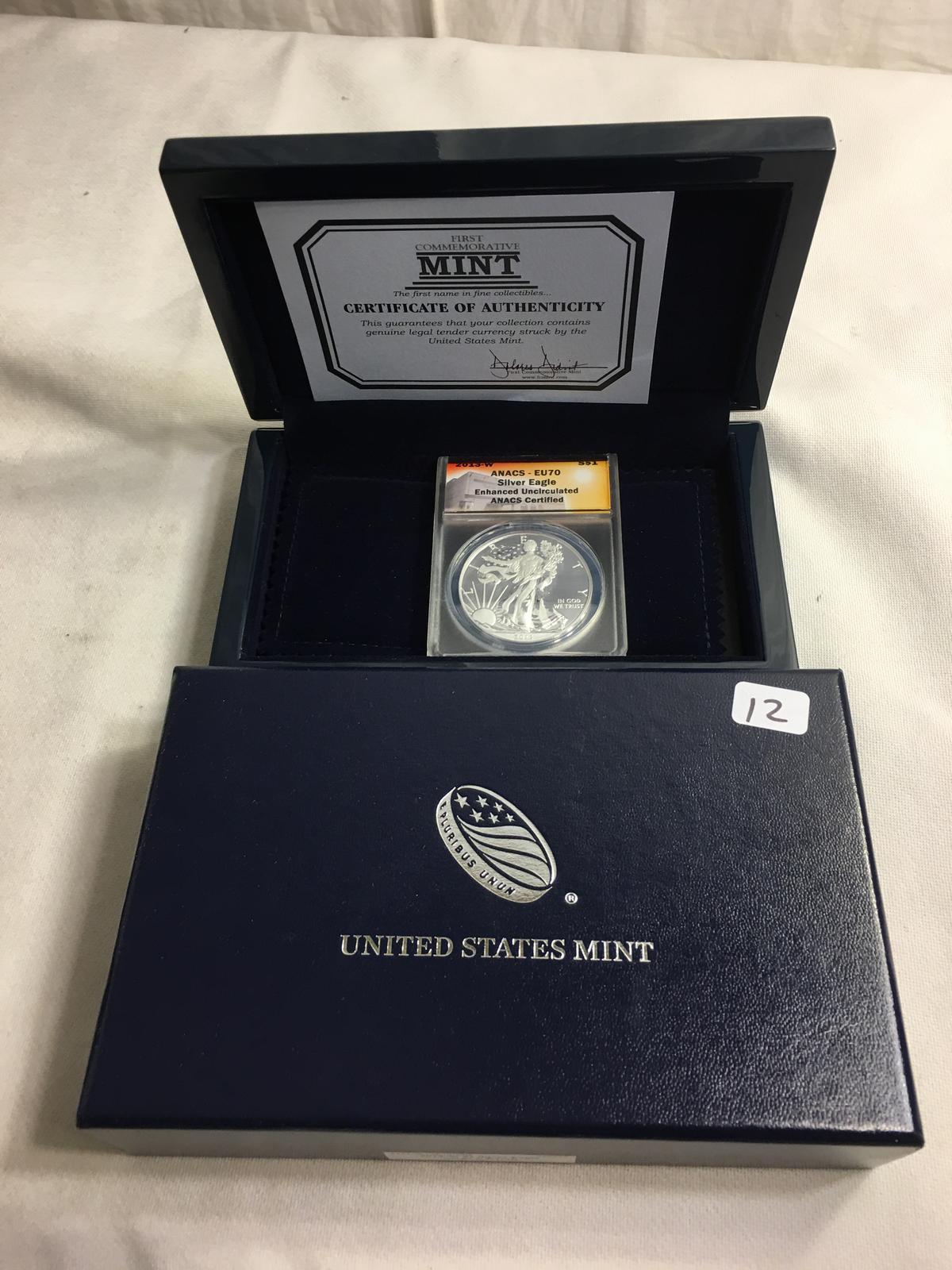 Collector 2013-W One $1 Silver Eagle ANACS EU70 United States Mint 5331-W13E70-MB #329539
