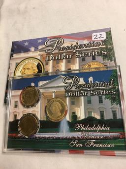 Collector Presidential Dollars Series Commemorative Dollars Coin Set