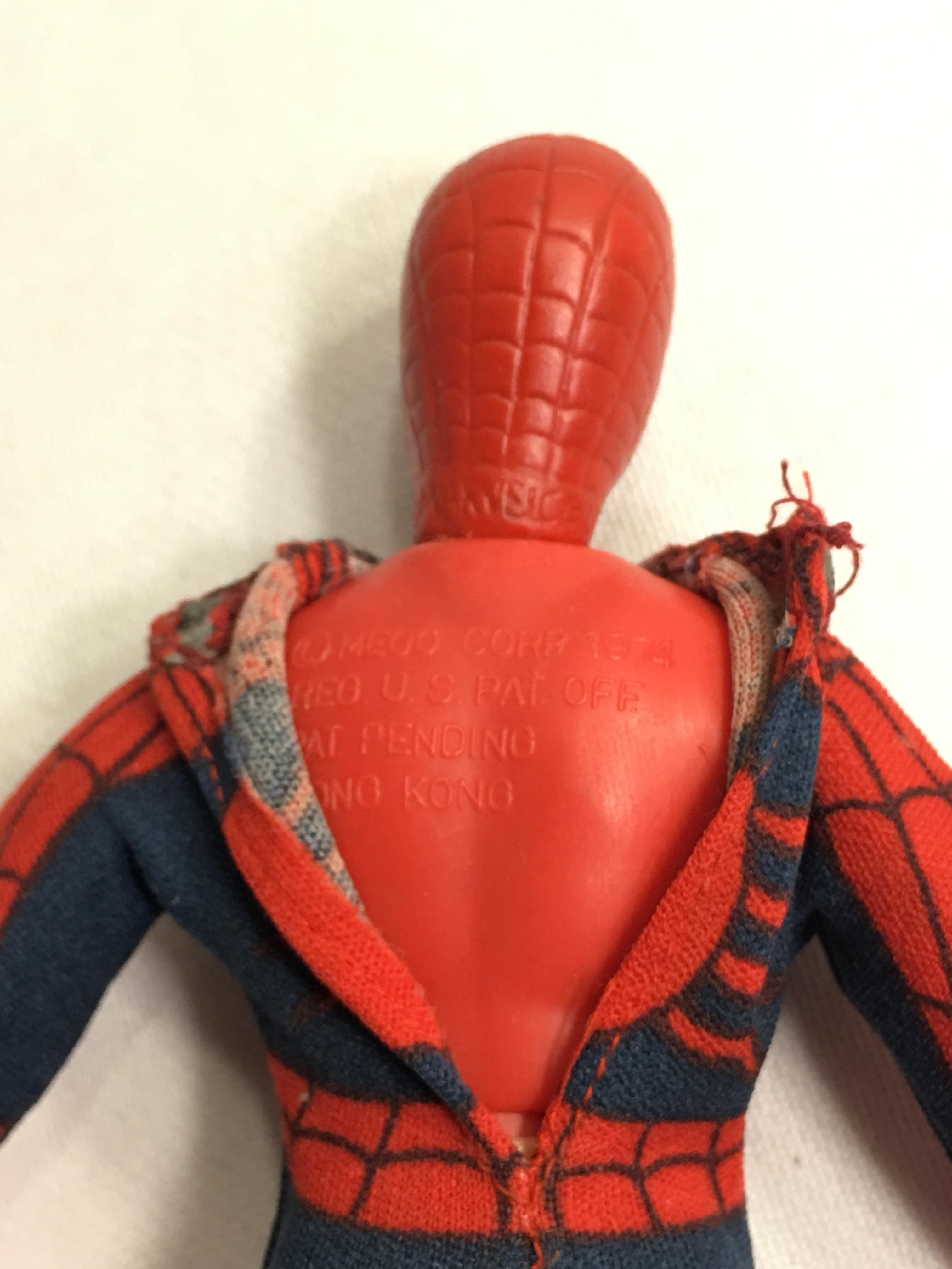 Collector Loose Vintage 1974 Mego The Spider-man Action Figure 8.5"tall