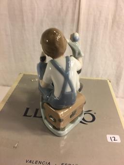 Collector Lladro Porcelain Figurine Puppet Show Dogs Cats Retired #5736 Box Size:10x9x6.5"