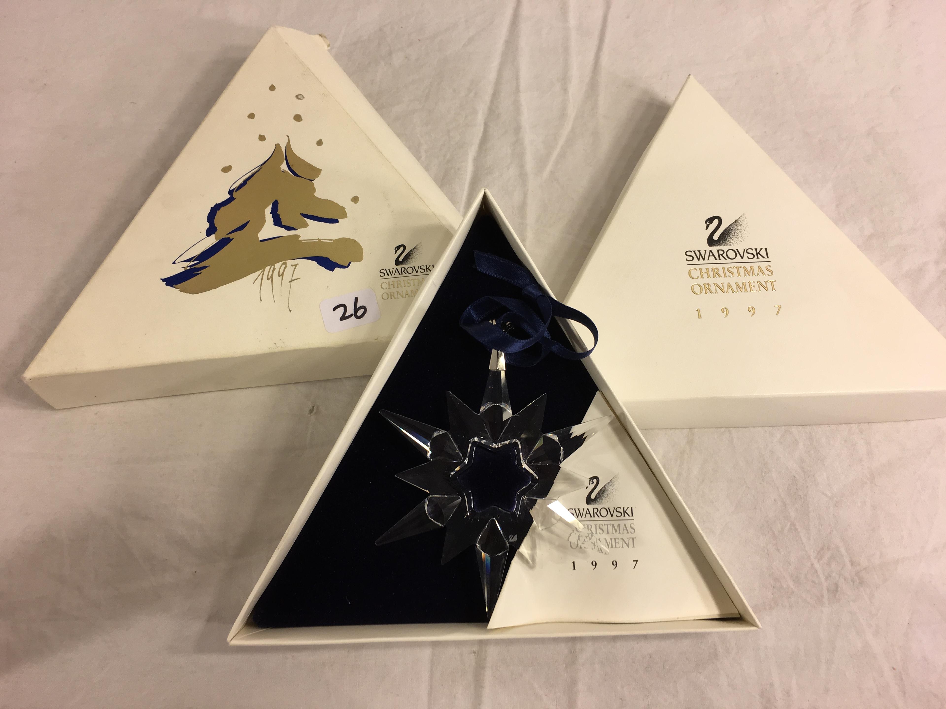 Collector Original Box Swarovski Crystal 1997 Christmas Holiday Ornament Swarovski