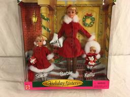 NIB Barbie Mattel Holiday Sisters Gift Set Stacie, Barbie and Kelly Doll 13.5"tall Box Size