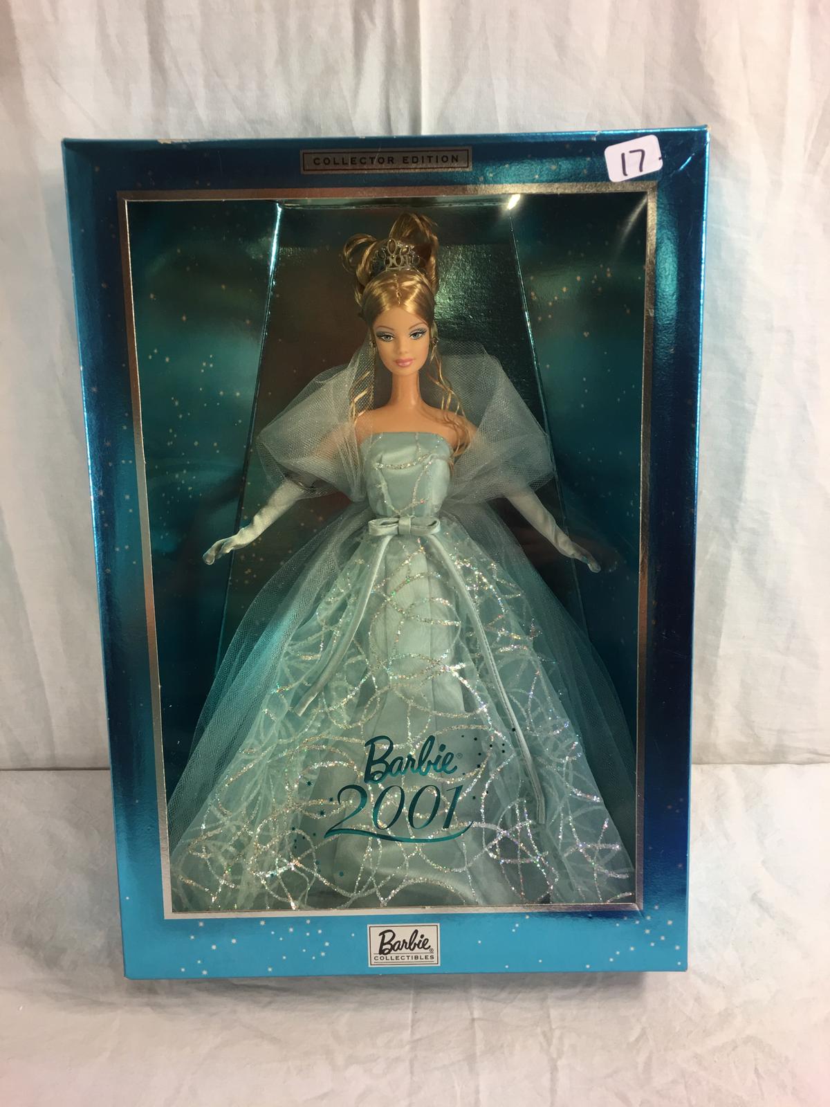 NIB Barbie Mattel Collector Edition 2001 Holiday Barbie Doll 13.5"Tall Box Size