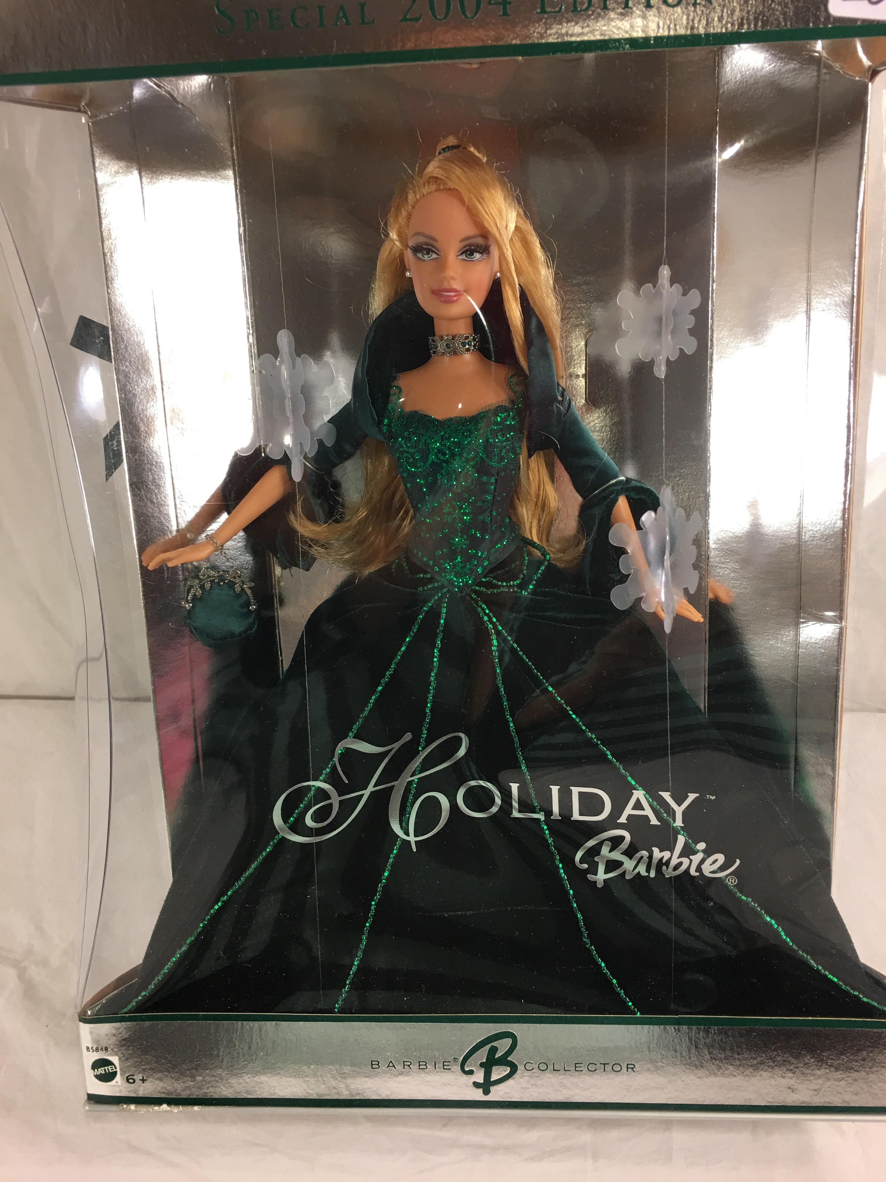 NIB Barbie Mattel Collector Special Edition 2004 Holiday Barbie Doll 13.5"Tall Box Size