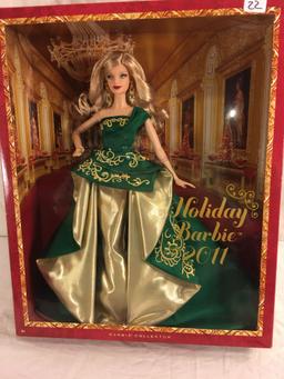 NIB Barbie Collector 2011 Holiday Barbie Doll 14"Tall Box Size