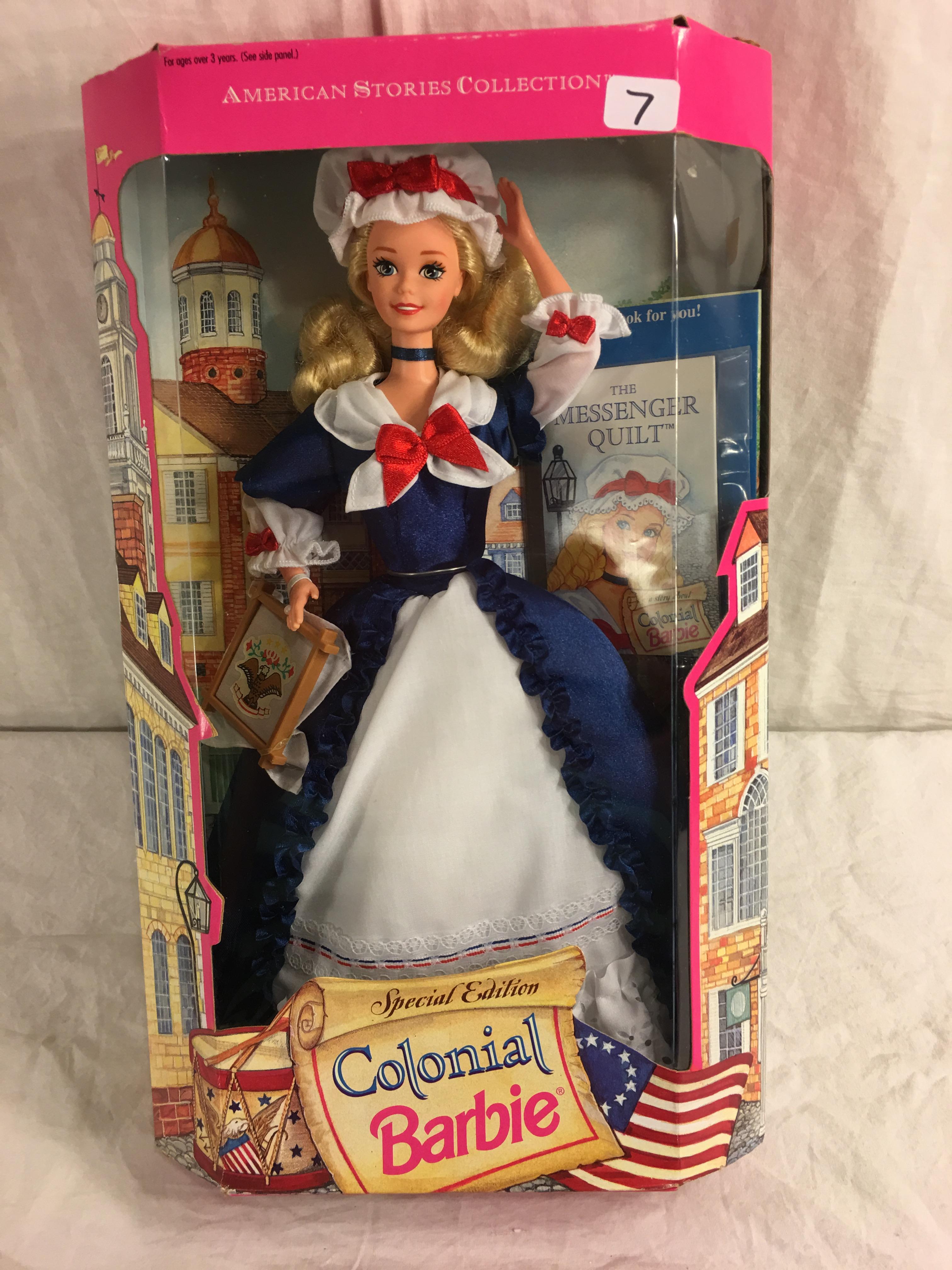 Collector Special Edition American Stories Collection Colonial Barbie Doll 12.5"Tall Box