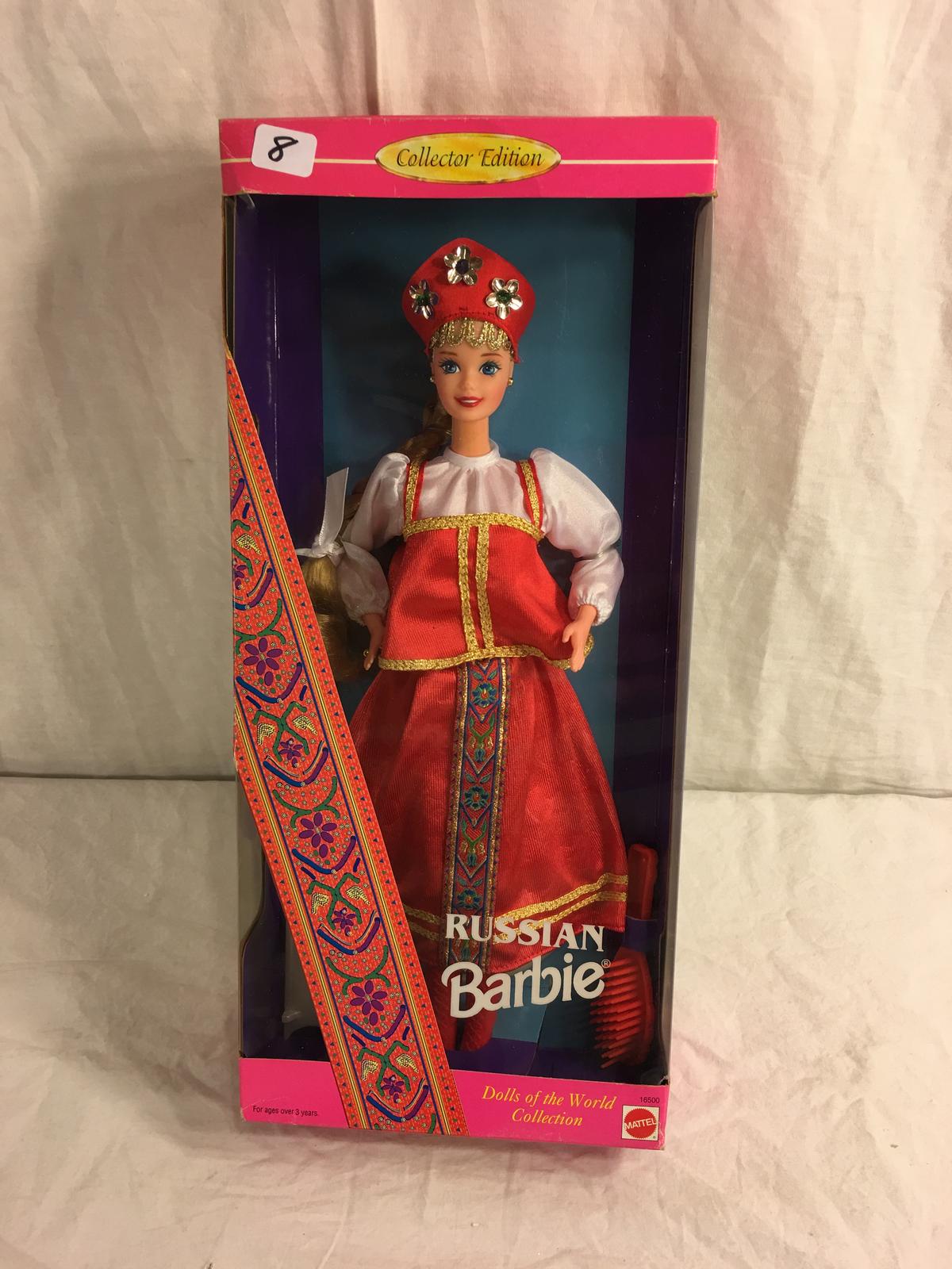 NIB Barbie Mattel Collector Edition Russian Barbie Dolls Of The World Collection 12"Tall Box