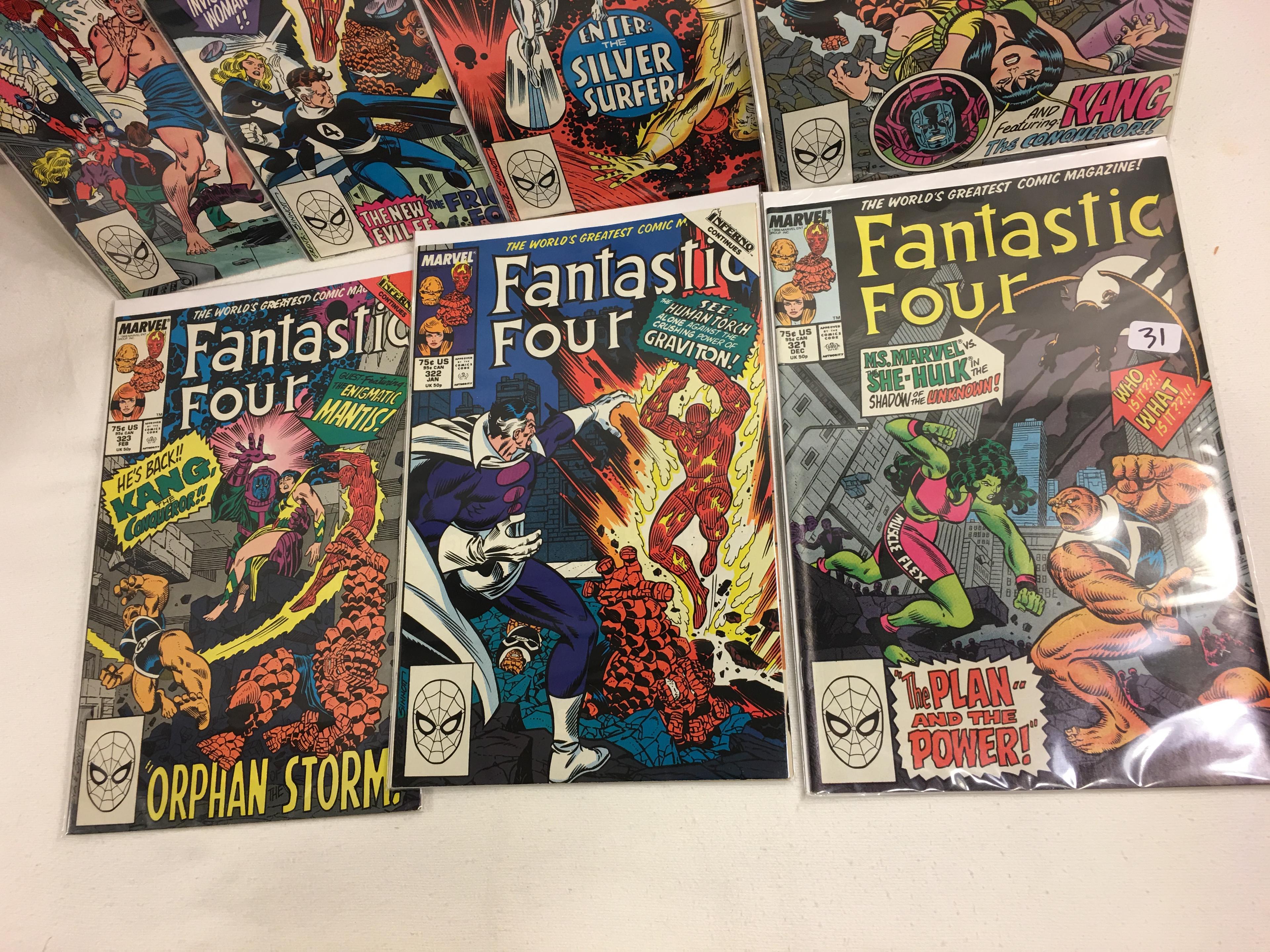 Lot of 7 Pcs Collector Vintage Marvel Comics Fantastic Four No.321.322.323.324.325.326.327.