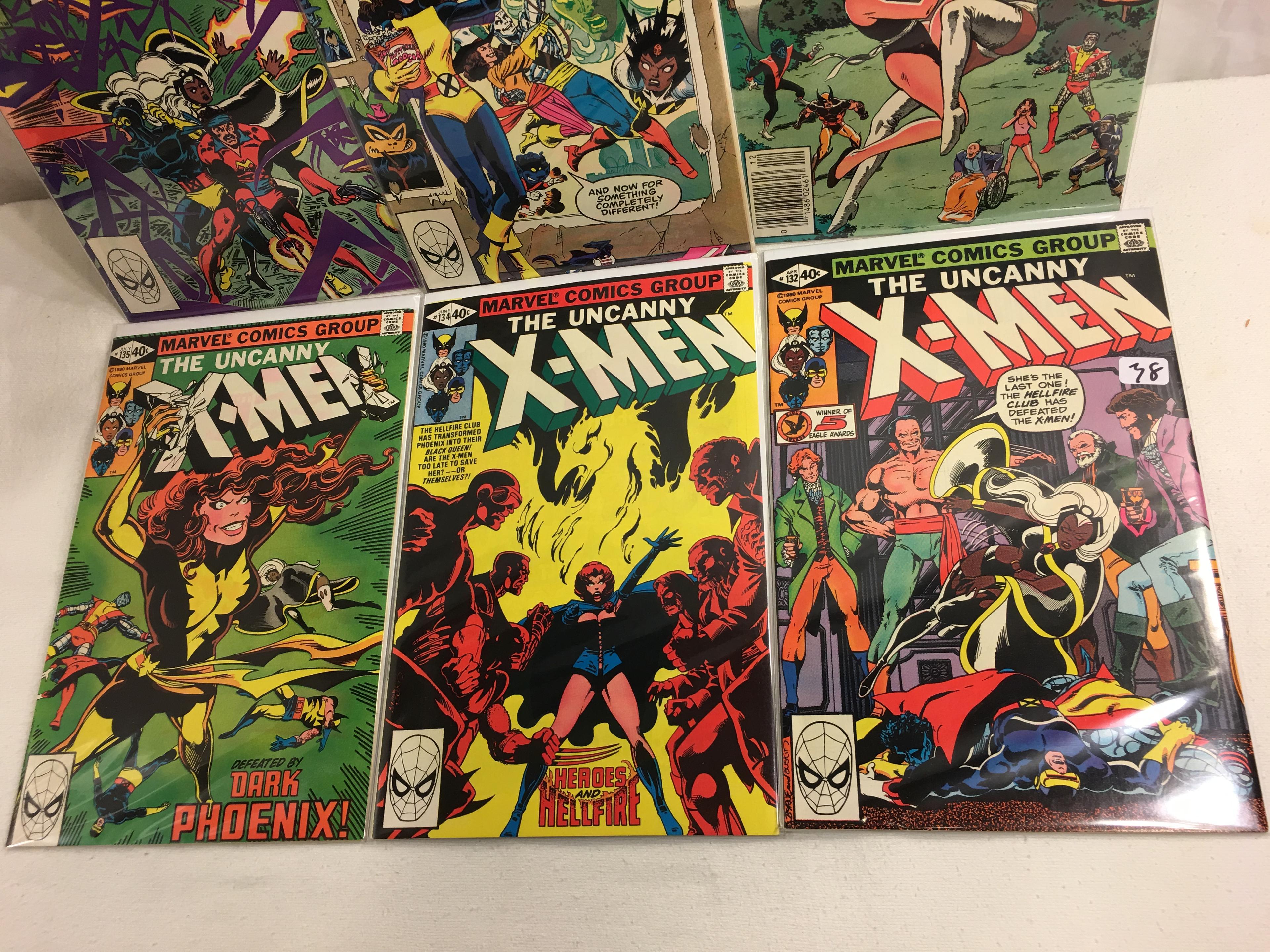 Lot of 6 Pcs Collector Vintage Marvel Comics The Uncanny X-Men No.132.134.135.152.153.154.