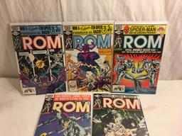 Lot of 5 Pcs Collector Vintage Marvel Comics ROM Spaceknight  No.8.10.25.26.27.