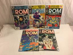 Lot of 5 Pcs Collector Vintage Marvel Comics ROM Spaceknight  No.8.10.25.26.27.