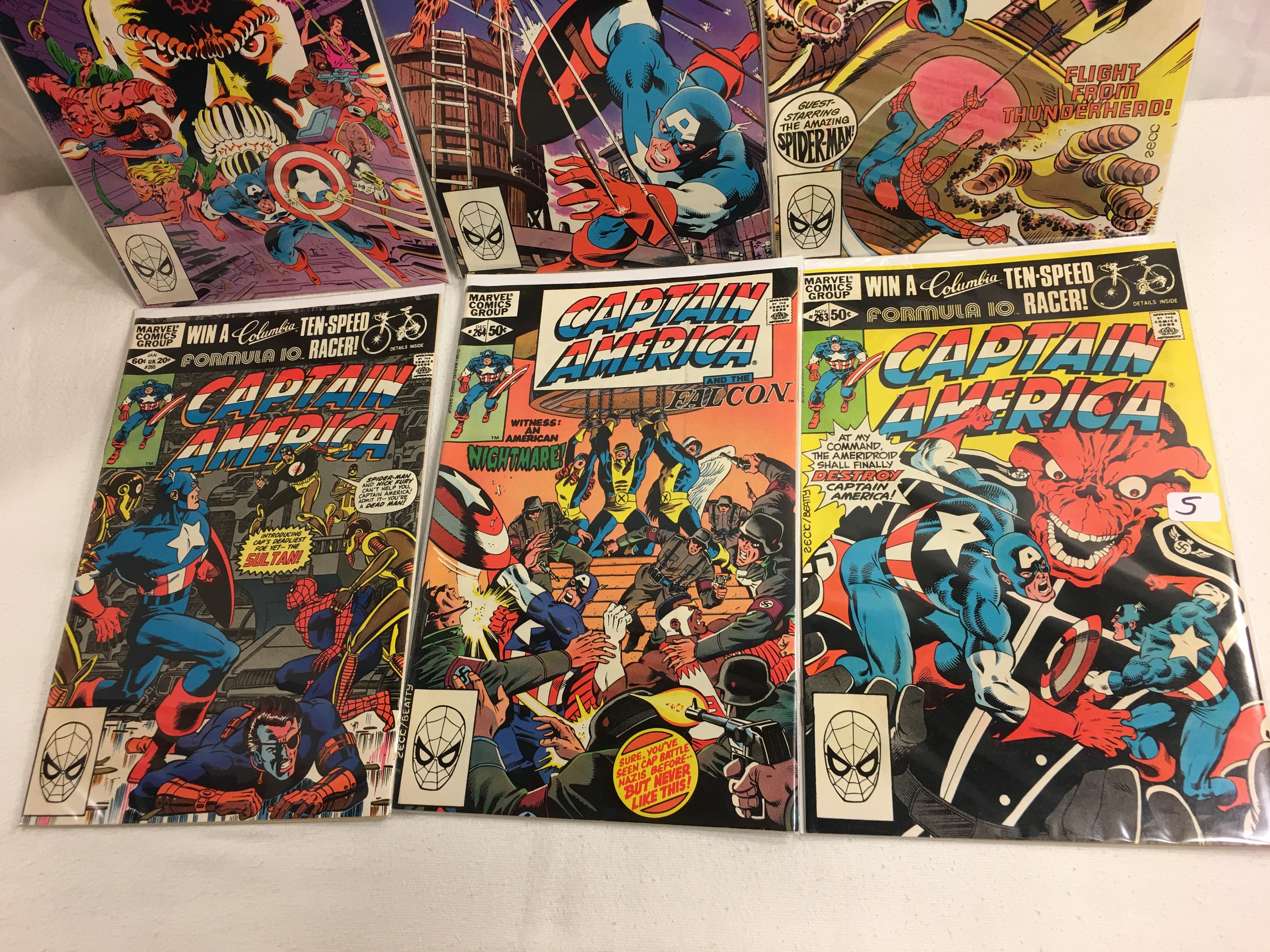 Lot of 6 Pcs Collector Vintage Marvel Comics Captain America No.263.264.265.266.285.288.