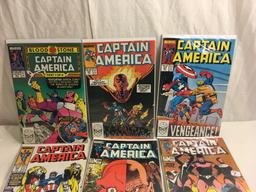 Lot of 6 Pcs Collector Vintage Marvel Comics Captain America No.295.298.346.347.356.357.