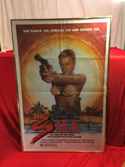 Collector Vintage 1986 Concord Picture Movie Poster In Glass Frame Size: 41.5" x 27.5"