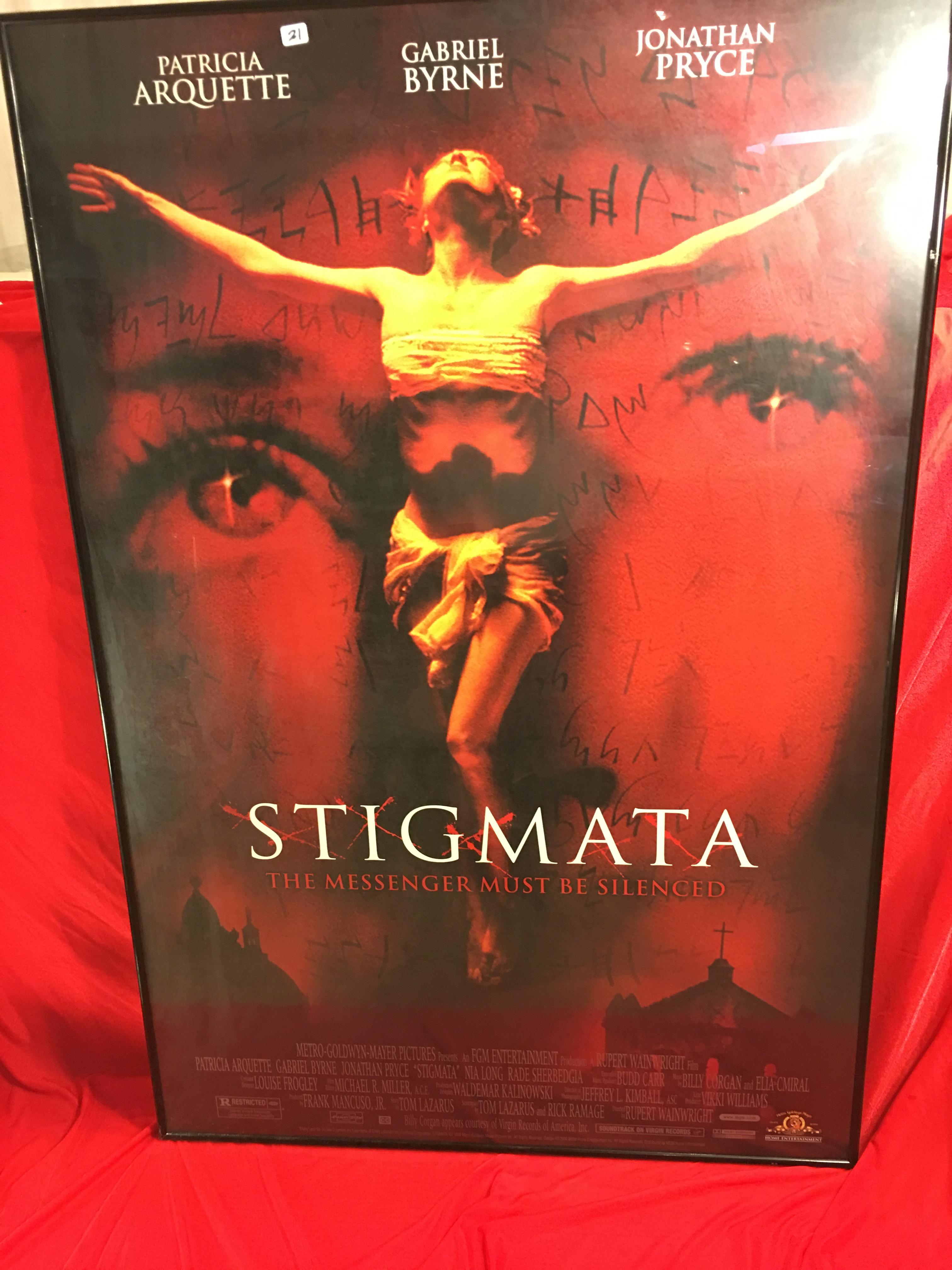 Collector Movie and Entertainment Poster 1999 Stigmata Movie Poster In Frame Size: 27" by 40"