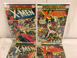 Lot of 4 Pcs Collector Vintage Marvel The Uncanny X-Men Comic Books No.107.108.109.110.