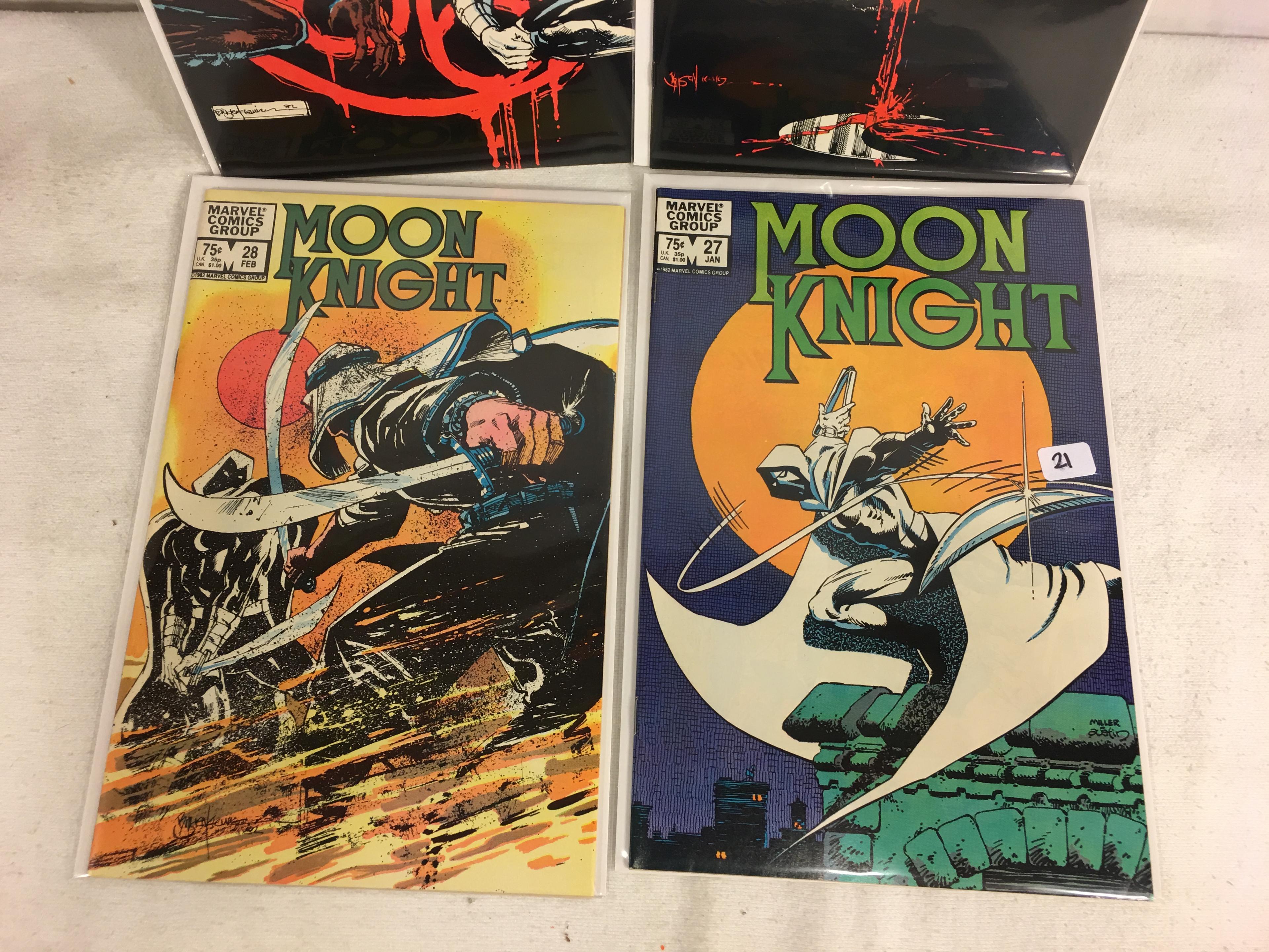 Lot of 4 Pcs Collector Vintage Marvel Comics Moon Knight Comic Books No.27.28.29.30.