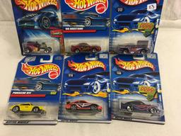 Lot of 6 Pcs  New in Package  Collector Assorted Hot Wheels Die-Cast Cars 1/64 Scale