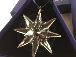 Collector Swarovski Christmas Ornament 2009 Swarovsky Crystal Star #0983702