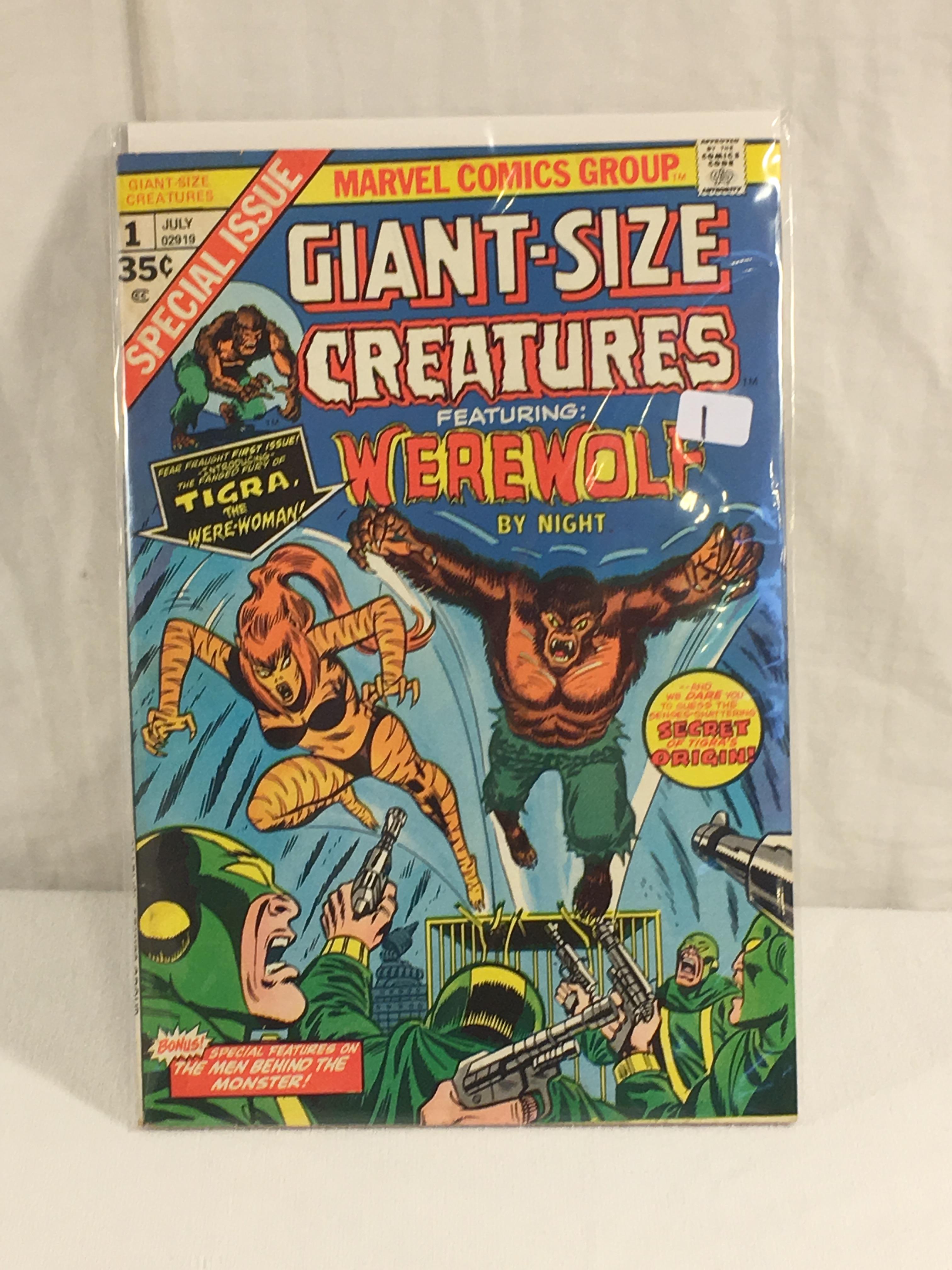 Collector Vintage Marvel Comics Giant-Siz Creatures Featuring Werewolf By Night No.1