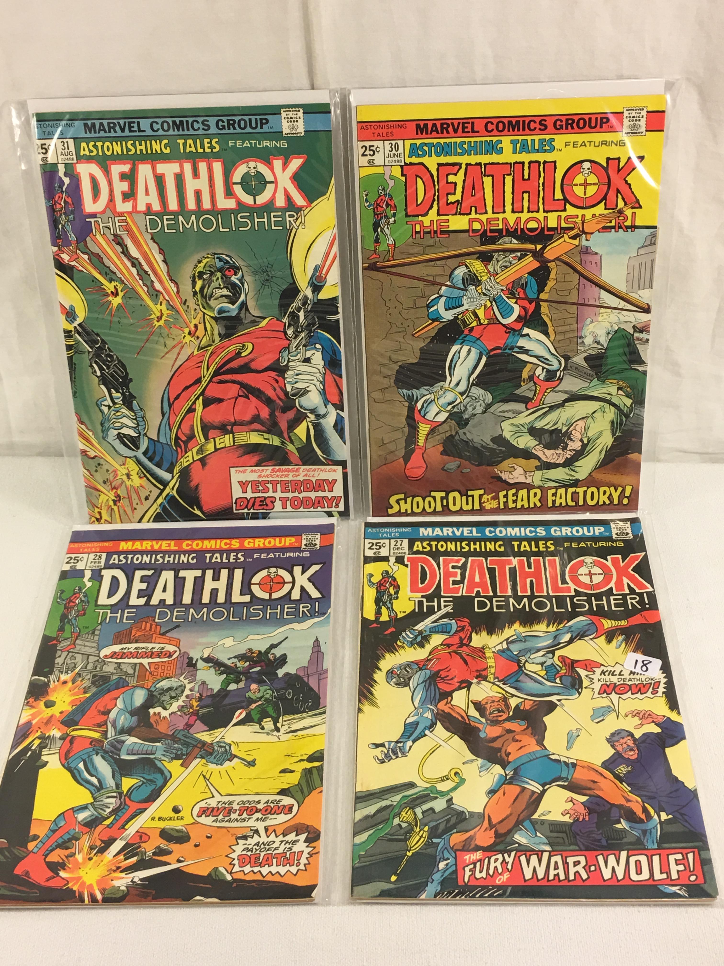 Lot of 4 Pieces Collector Vintage Marvel Comics Deathlok The Demolish No.27.28.30.31.