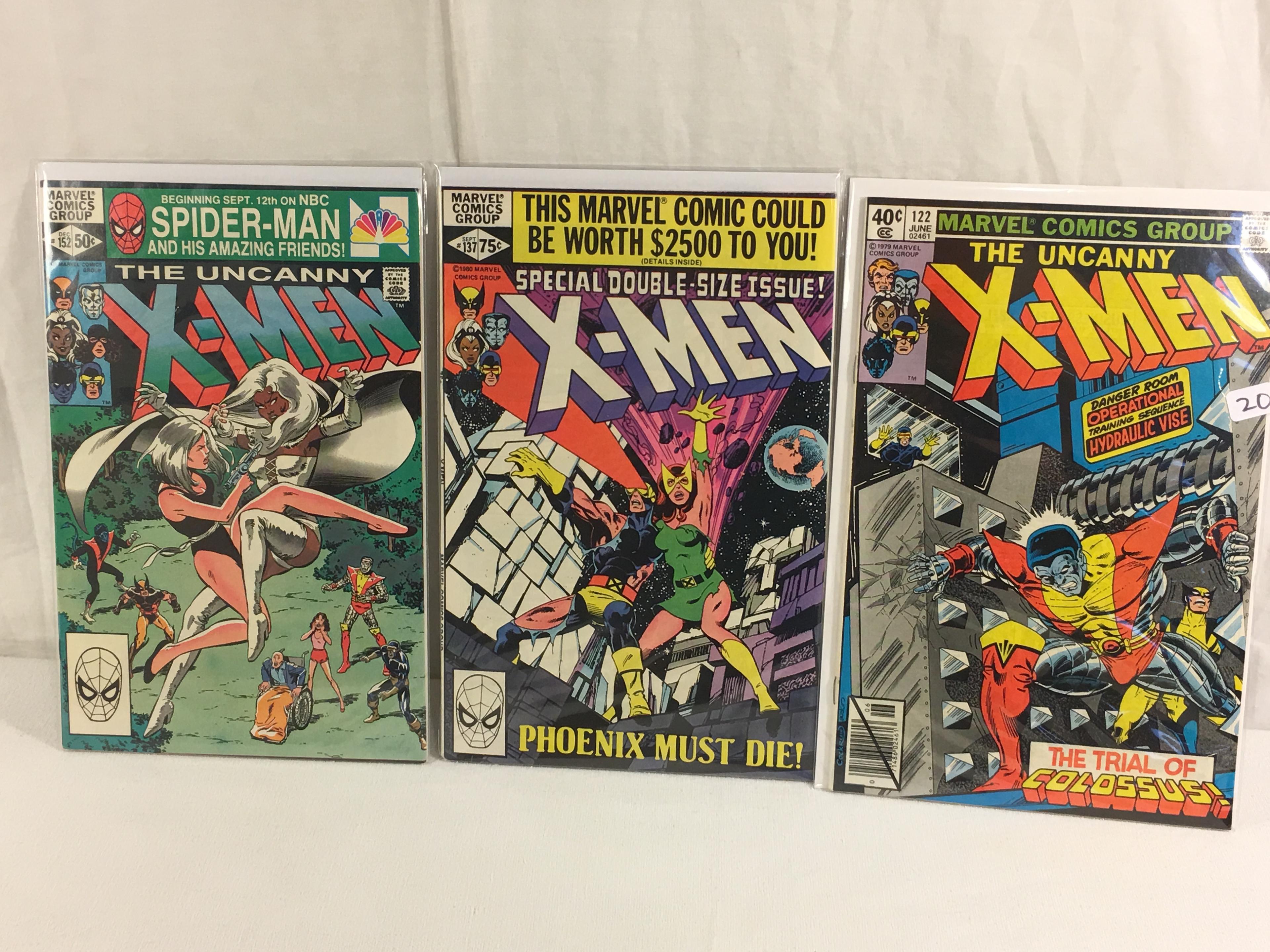 Lot of 3 Pcs Collector Vintage Marvel Comics The Uncanny X-Men Comic Books No.122.137.152.