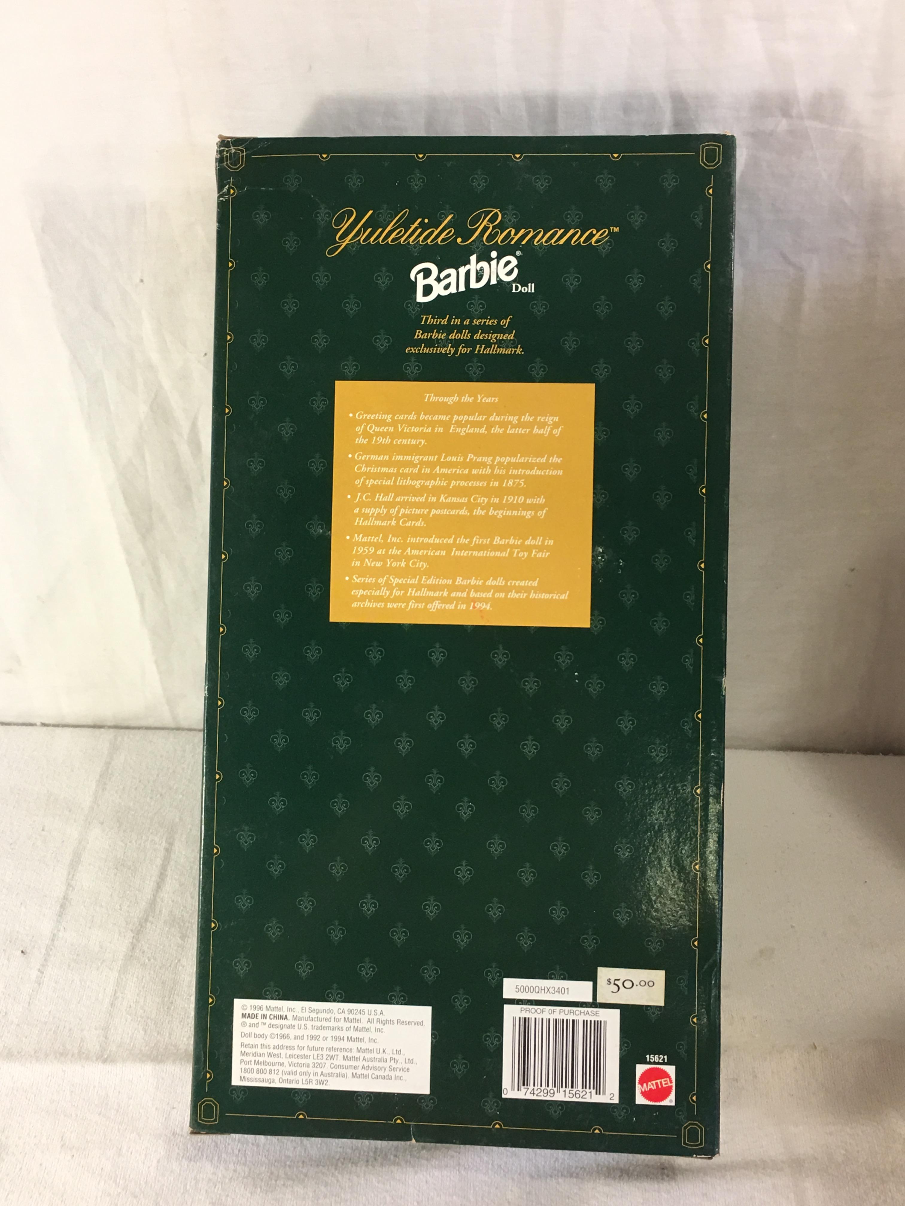 NIB Collector Hallmark Special Edition Yuletide Romance Barbie Doll Box: 13.5"x7"