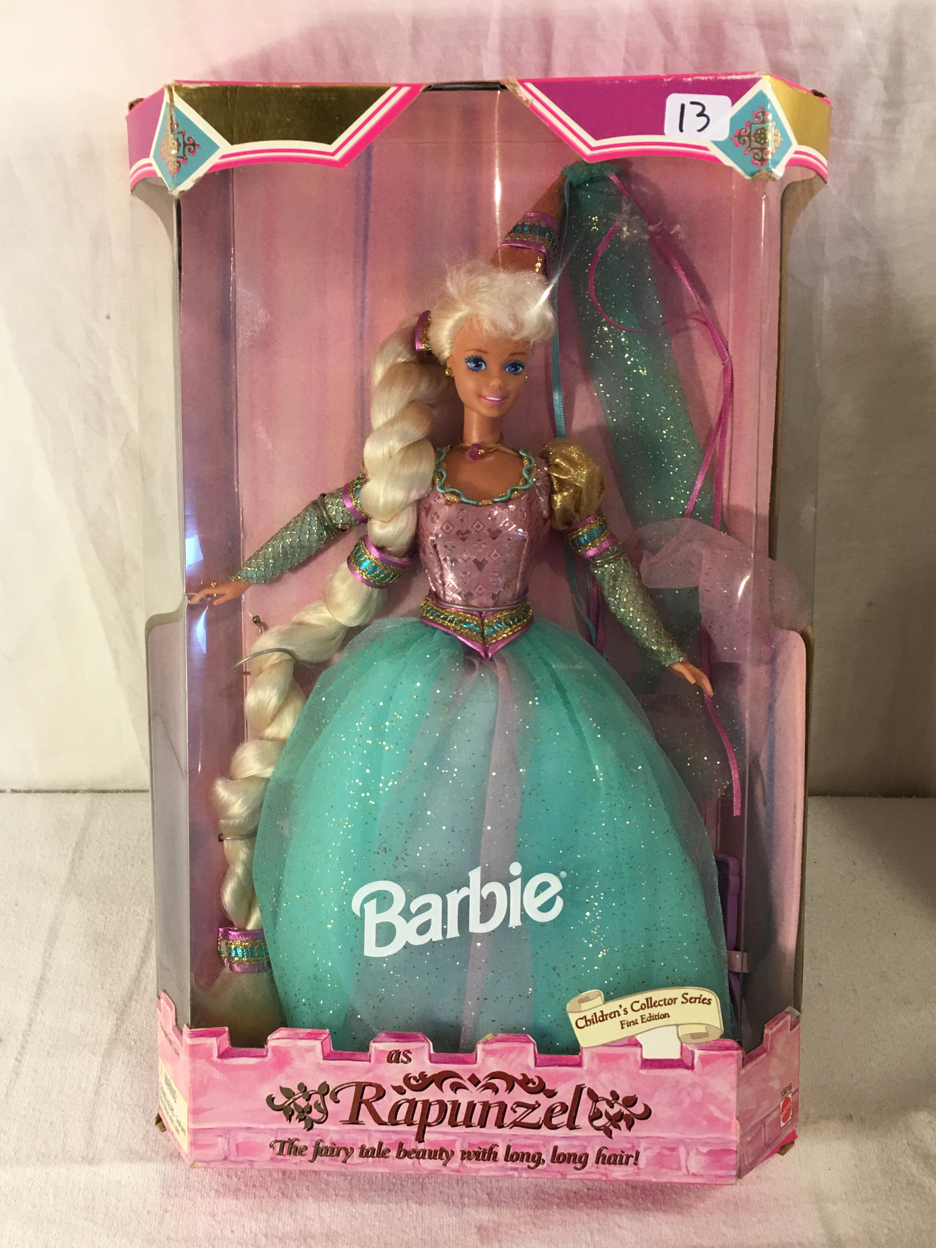 NIB Collector Children's Collector Series Barbie as Rapunzel Barbie Doll Box: 13.5"x9"
