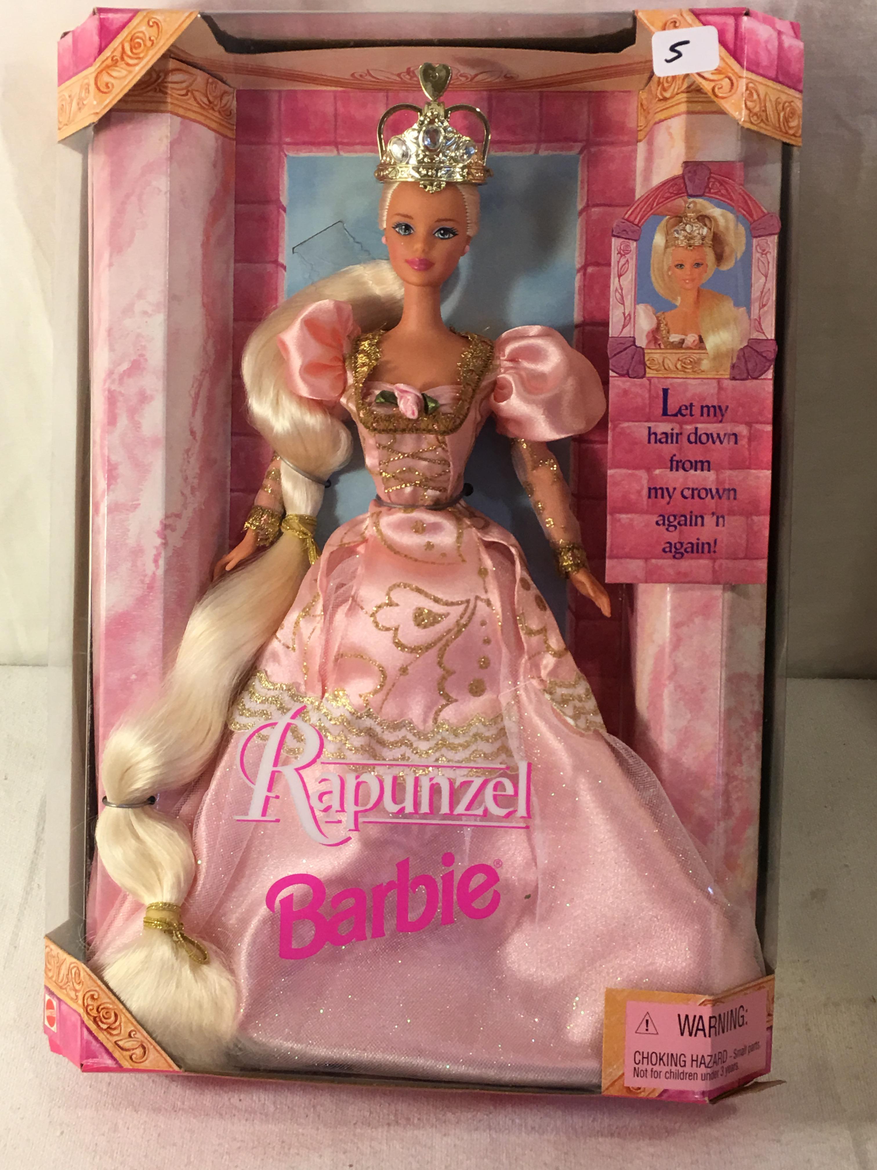 NIB Collector Rapunzel Barbie Doll Box: 13"x9.5"